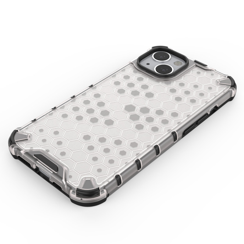 Korinis dėklas, šarvuotas dangtelis su gelio rėmeliu, iPhone 13, raudonas