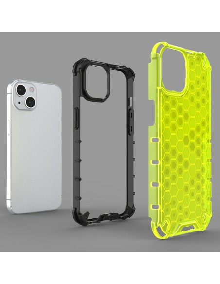 Korinis dėklas, šarvuotas dangtelis su gelio rėmeliu, iPhone 13, raudonas Korinis dėklas, šarvuotas dangtelis su gelio rėmeliu, iPhone 13, raudonas