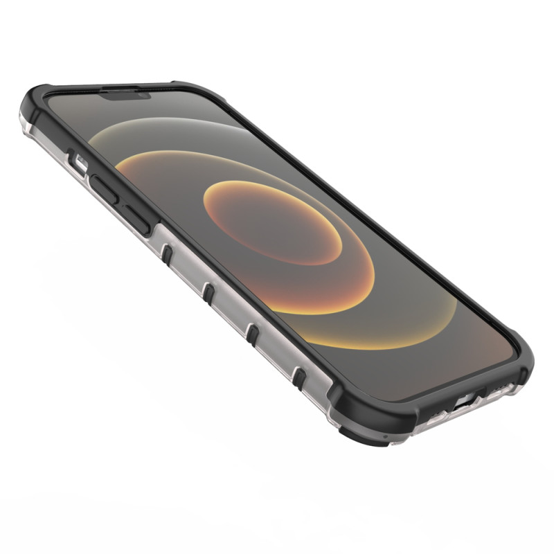 Korinis dėklas, šarvuotas dangtelis su gelio rėmeliu, iPhone 13, raudonas