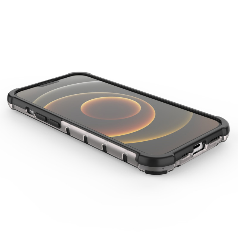 Korinis dėklas, šarvuotas dangtelis su gelio rėmeliu, iPhone 13, raudonas