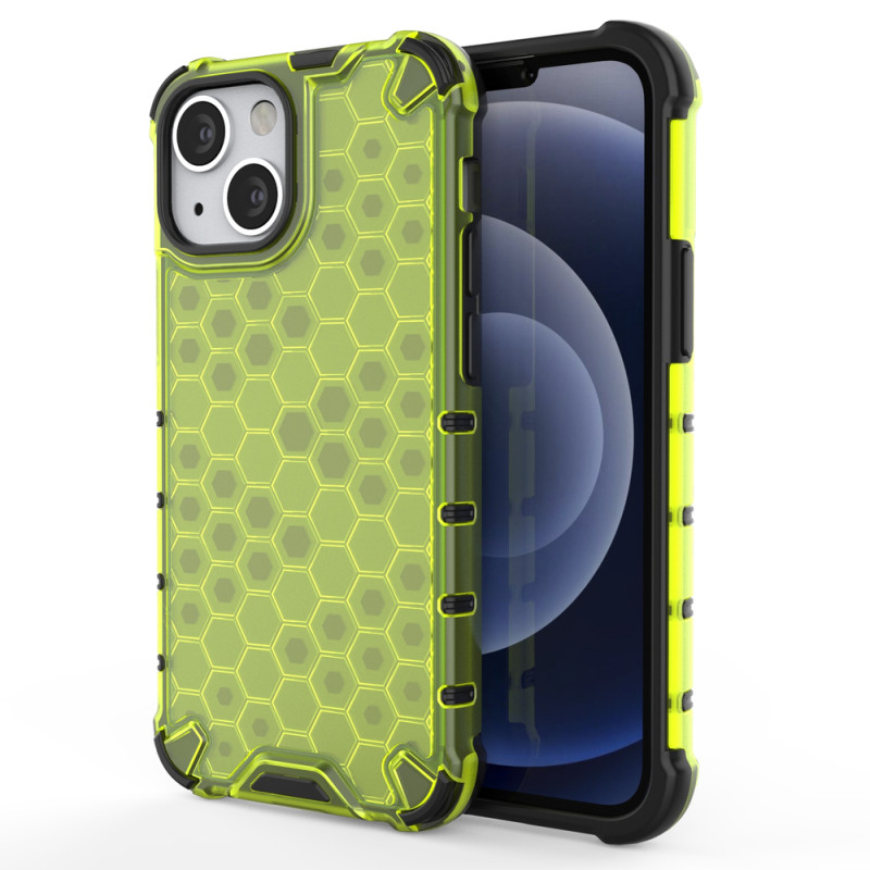 Korinis dėklas, šarvuotas dangtelis su gelio rėmeliu, iPhone 13 mini, žalias