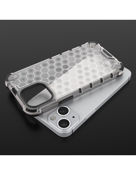 Korinis dėklas, šarvuotas dangtelis su gelio rėmeliu, iPhone 13 mini, žalias