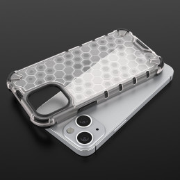 Korinis dėklas, šarvuotas dangtelis su gelio rėmeliu, iPhone 13 mini, raudonas