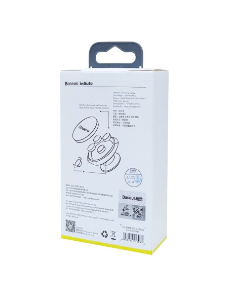 Juodas magnetinis automobilinio telefono laikiklis prietaisų skydeliui