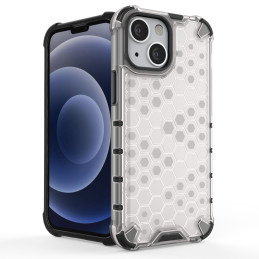 Korinis dėklas, šarvuotas dangtelis su gelio rėmeliu, iPhone 13 mini, skaidrus