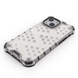 Korinis dėklas, šarvuotas dangtelis su gelio rėmeliu, iPhone 13 mini, skaidrus