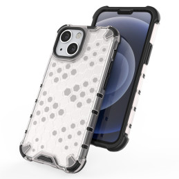 Korinis dėklas, šarvuotas dangtelis su gelio rėmeliu, iPhone 13 mini, skaidrus
