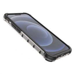 Korinis dėklas, šarvuotas dangtelis su gelio rėmeliu, iPhone 13 mini, skaidrus