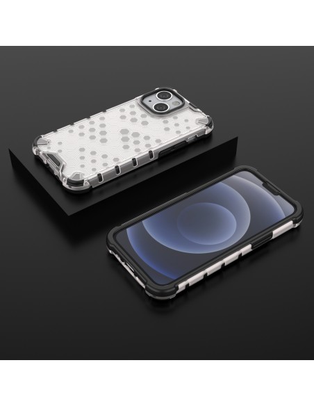 Korinis dėklas, šarvuotas dangtelis su gelio rėmeliu, iPhone 13 mini, skaidrus Korinis dėklas, šarvuotas dangtelis su gelio rėmeliu, iPhone 13 mini, skaidrus
