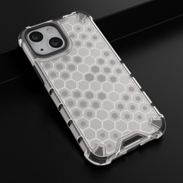 Korinis dėklas, šarvuotas dangtelis su gelio rėmeliu, iPhone 13 mini, skaidrus