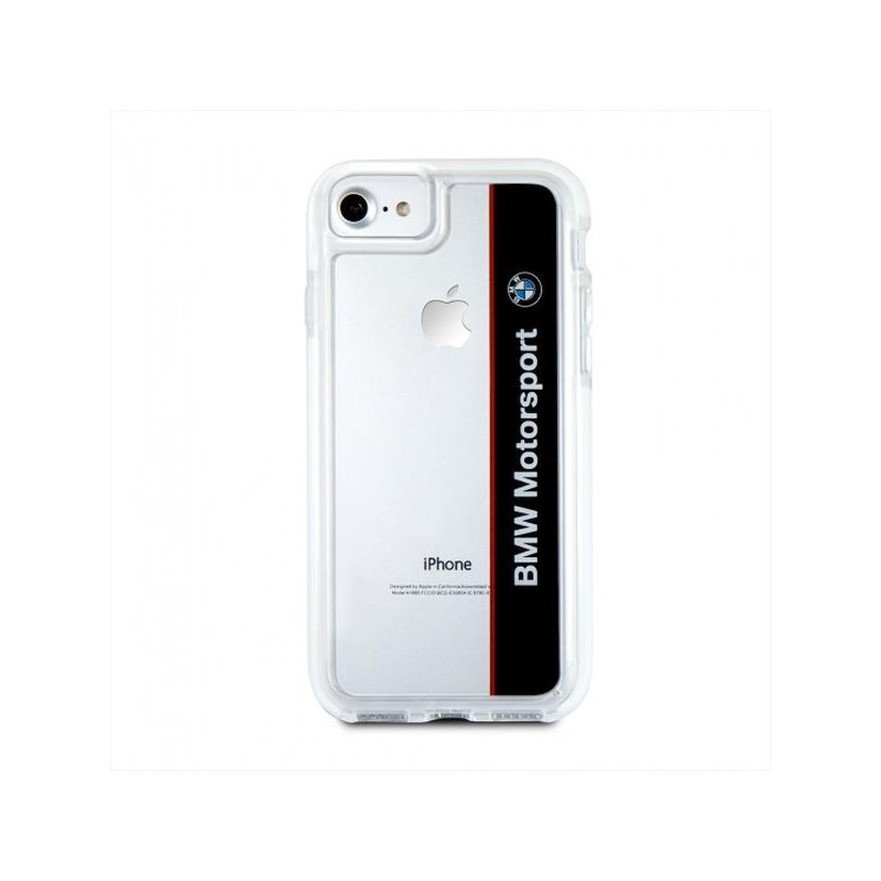 BMW Motorcase dėklas iPhone 7 / 8 / SE 2020 / SE 2022 - skaidrus ir juodas