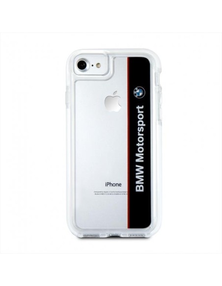BMW Motorcase dėklas iPhone 7 / 8 / SE 2020 / SE 2022 - skaidrus ir juodas BMW Motorcase dėklas iPhone 7 / 8 / SE 2020 / SE 2022 - skaidrus ir juodas