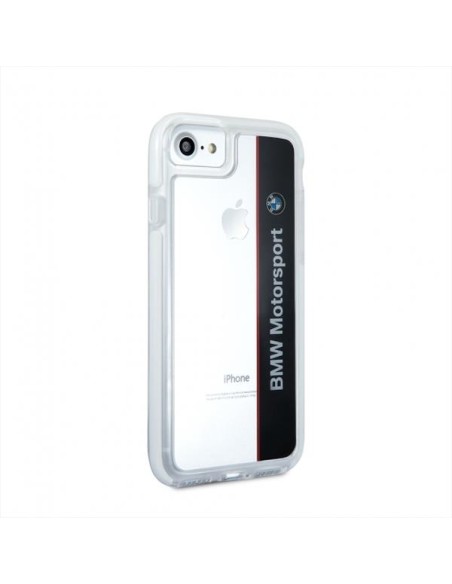 BMW Motorcase dėklas iPhone 7 / 8 / SE 2020 / SE 2022 - skaidrus ir juodas BMW Motorcase dėklas iPhone 7 / 8 / SE 2020 / SE 2022 - skaidrus ir juodas