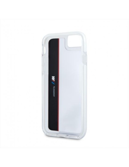 BMW Motorcase dėklas iPhone 7 / 8 / SE 2020 / SE 2022 - skaidrus ir juodas BMW Motorcase dėklas iPhone 7 / 8 / SE 2020 / SE 2022 - skaidrus ir juodas