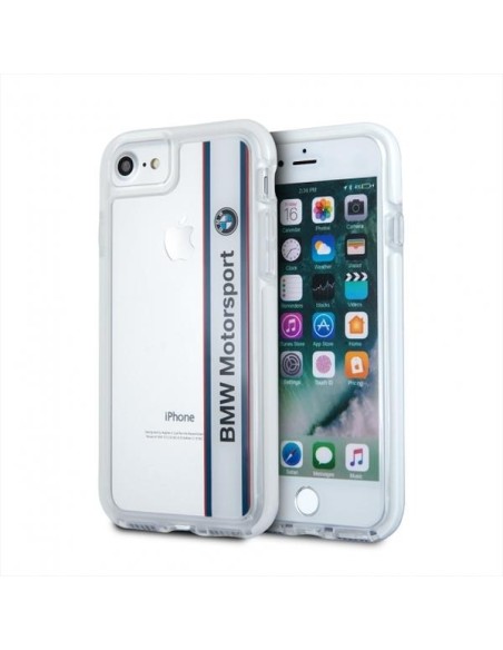 BMW Motorcase dėklas iPhone 7 - skaidrus ir baltas BMW Motorcase dėklas iPhone 7 - skaidrus ir baltas