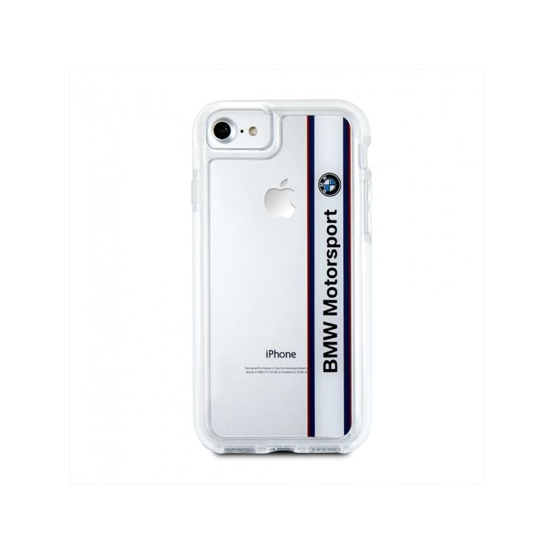 BMW Motorcase dėklas iPhone 7 - skaidrus ir baltas