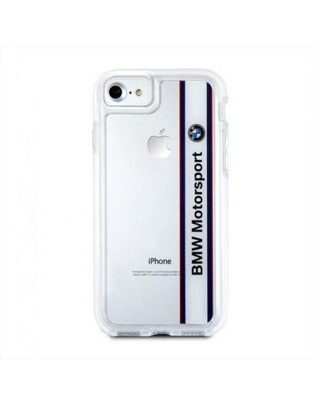 BMW Motorcase dėklas iPhone 7 - skaidrus ir baltas BMW Motorcase dėklas iPhone 7 - skaidrus ir baltas