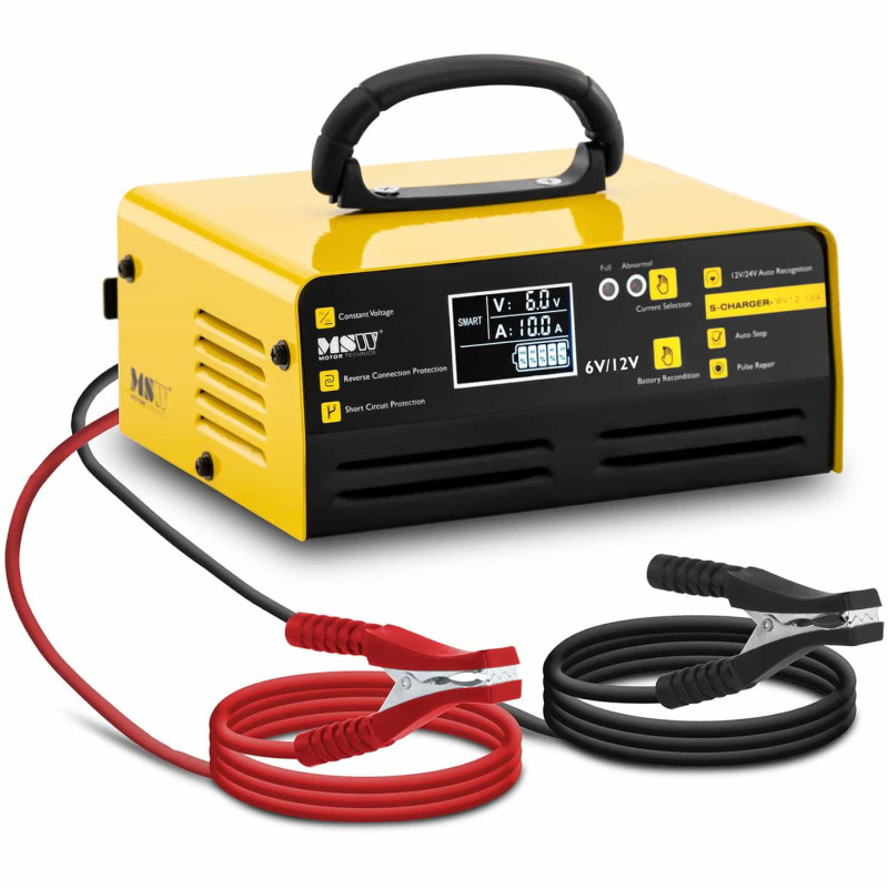 Automobilinis įkroviklis akumuliatoriaus įkroviklis LCD 6/12 V 10/10 A