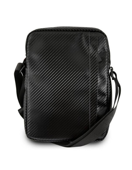 BMW Carbon & Red Stripe krepšys 10" planšetiniam kompiuteriui - juodas