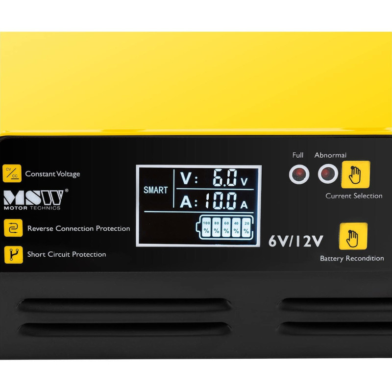 Automobilinis įkroviklis akumuliatoriaus įkroviklis LCD 6/12 V 10/10 A