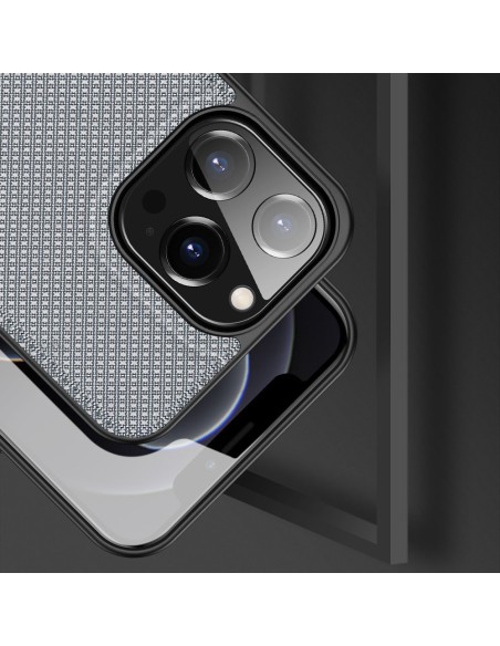 Dux Ducis Fino dėklas, dangtelis, dengtas nailono medžiaga, iPhone 13 Pro, pilka Dux Ducis Fino dėklas, dangtelis, dengtas nailono medžiaga, iPhone 13 Pro, pilka