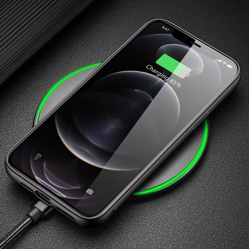 Dux Ducis Fino dėklas, dangtelis, dengtas nailono medžiaga, iPhone 13 Pro, pilka