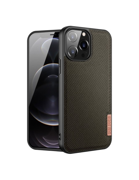 Dux Ducis Fino dėklo dangtelis padengtas nailono medžiaga iPhone 13 Pro Max žalia Dux Ducis Fino dėklo dangtelis padengtas nailono medžiaga iPhone 13 Pro Max žalia