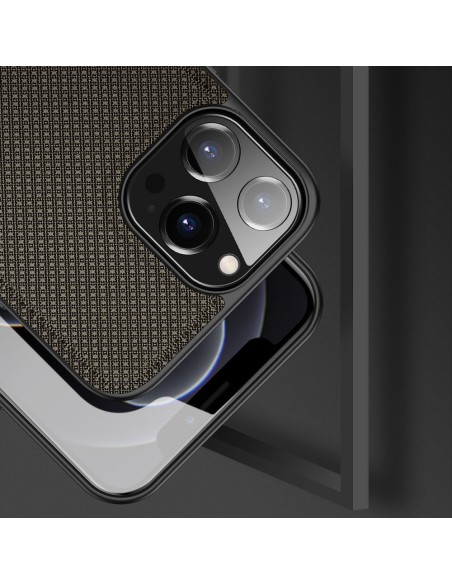 Dux Ducis Fino dėklo dangtelis padengtas nailono medžiaga iPhone 13 Pro Max žalia Dux Ducis Fino dėklo dangtelis padengtas nailono medžiaga iPhone 13 Pro Max žalia