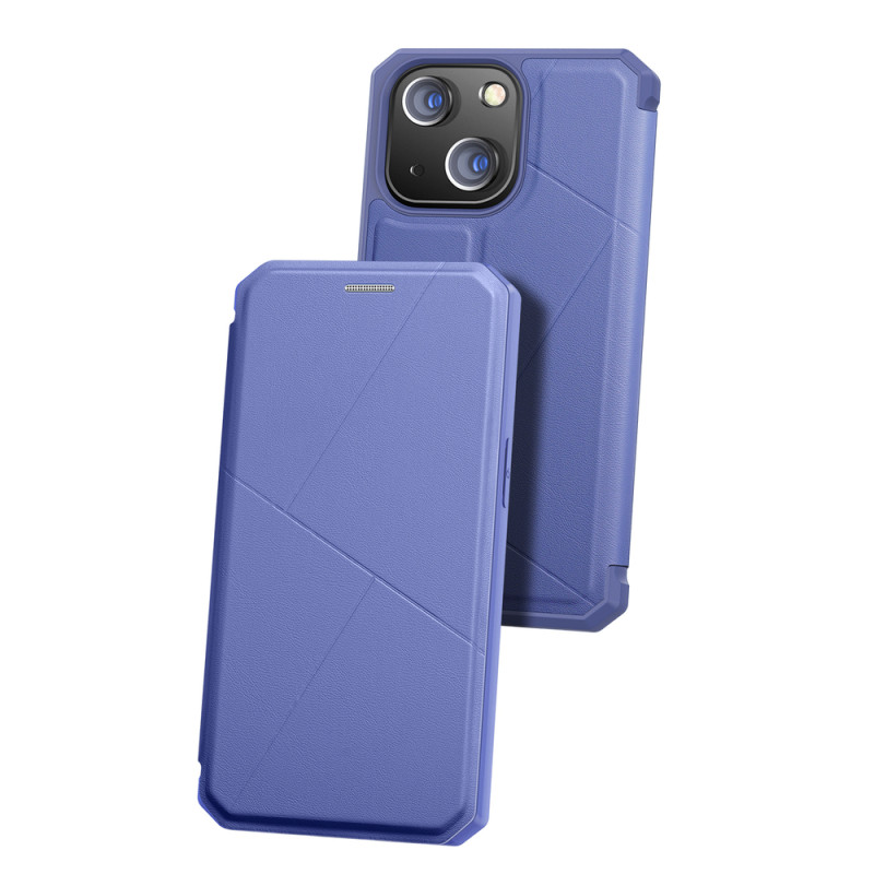 DUX DUCIS Skin X dėklo dėklo dangtelis su atvartu iPhone 13 mini mėlynas