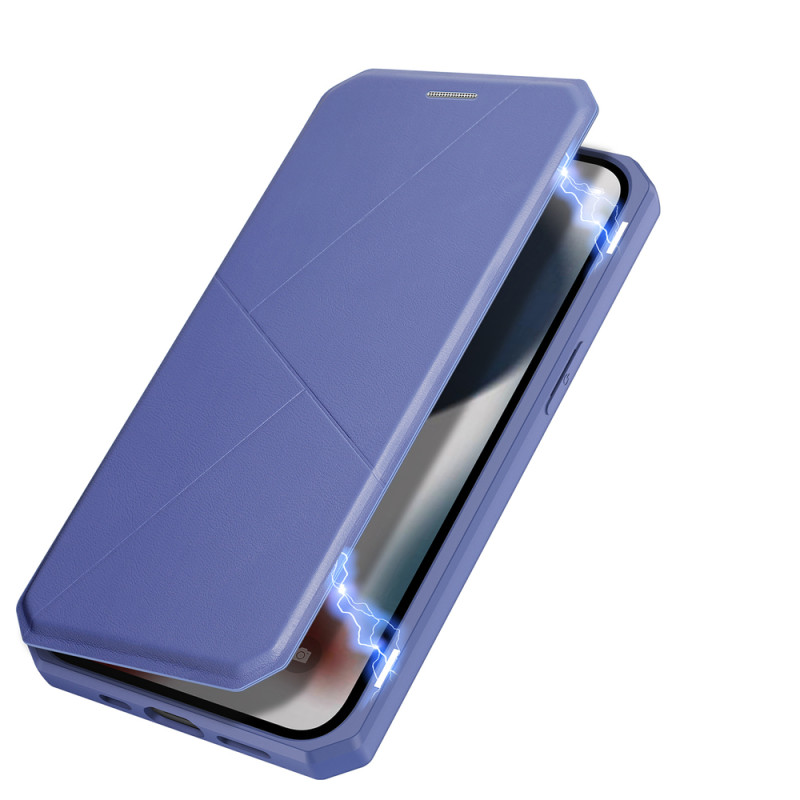 DUX DUCIS Skin X dėklo dėklo dangtelis su atvartu iPhone 13 mini mėlynas
