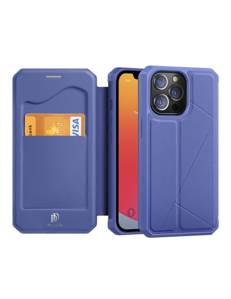 DUX DUCIS Skin X dėklo dėklo dėklas su atvartu iPhone 13 Pro mėlynas DUX DUCIS Skin X dėklo dėklo dėklas su atvartu iPhone 13 Pro mėlynas