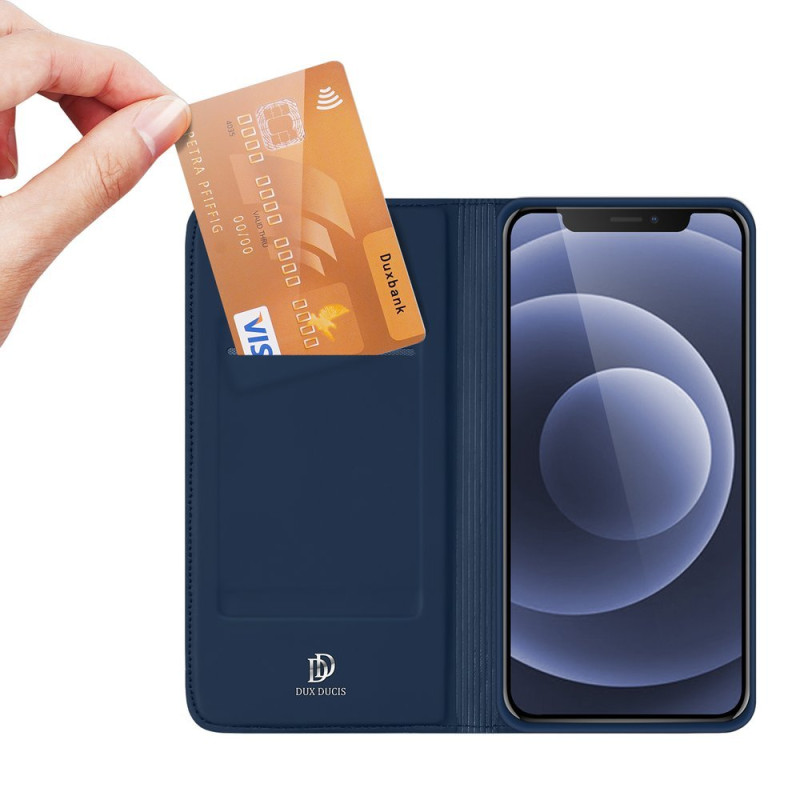 Dux Ducis Skin Pro dėklo dėklo dangtelis su atvartu iPhone 13 mini mėlynas