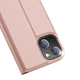 Dux Ducis Skin Pro dėklo dėklo dėklas su atvartu iPhone 13 mini rožinis