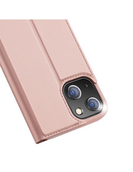 Dux Ducis Skin Pro dėklo dėklo dėklas su atvartu iPhone 13 mini rožinis