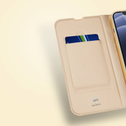 Dux Ducis Skin Pro dėklo dėklo dėklas su atvartu iPhone 13 mini rožinis