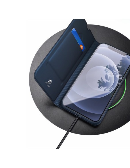 Dux Ducis Skin Pro dėklo dėklo dėklas su atvartu iPhone 13 mini rožinis