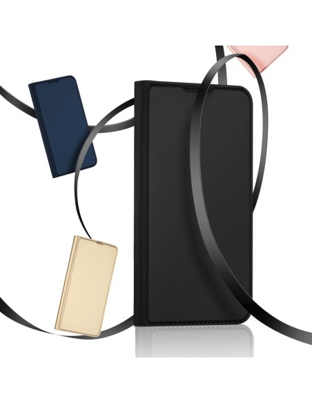 Dux Ducis Skin Pro dėklo dėklo dėklas su atvartu iPhone 13 mini rožinis