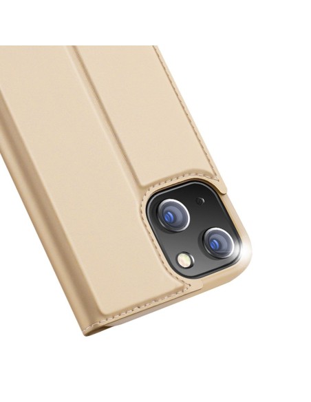 Dux Ducis Skin Pro dėklo dėklo dangtelis su atvartu iPhone 13 mini gold Dux Ducis Skin Pro dėklo dėklo dangtelis su atvartu iPhone 13 mini gold