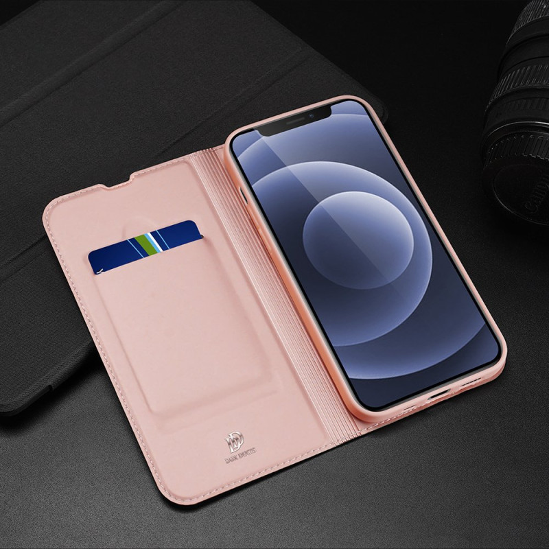 Dux Ducis Skin Pro dėklo dėklo dangtelis su atvartu iPhone 13 mini gold