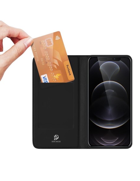 Dux Ducis Skin Pro dėklo dėklo dangtelis su atvartu iPhone 13 Pro juodas Dux Ducis Skin Pro dėklo dėklo dangtelis su atvartu iPhone 13 Pro juodas