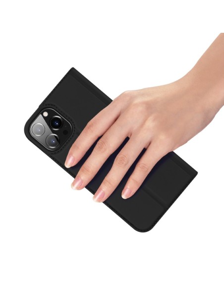 Dux Ducis Skin Pro dėklo dėklo dangtelis su atvartu iPhone 13 Pro juodas Dux Ducis Skin Pro dėklo dėklo dangtelis su atvartu iPhone 13 Pro juodas