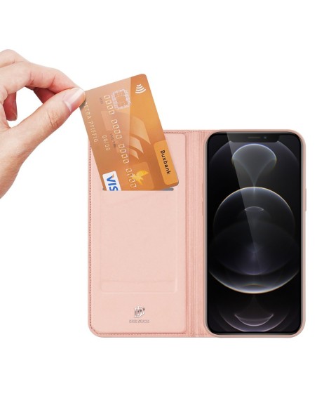 Dux Ducis Skin Pro dėklo dėklo dangtelis su atvartu iPhone 13 Pro rožinis Dux Ducis Skin Pro dėklo dėklo dangtelis su atvartu iPhone 13 Pro rožinis