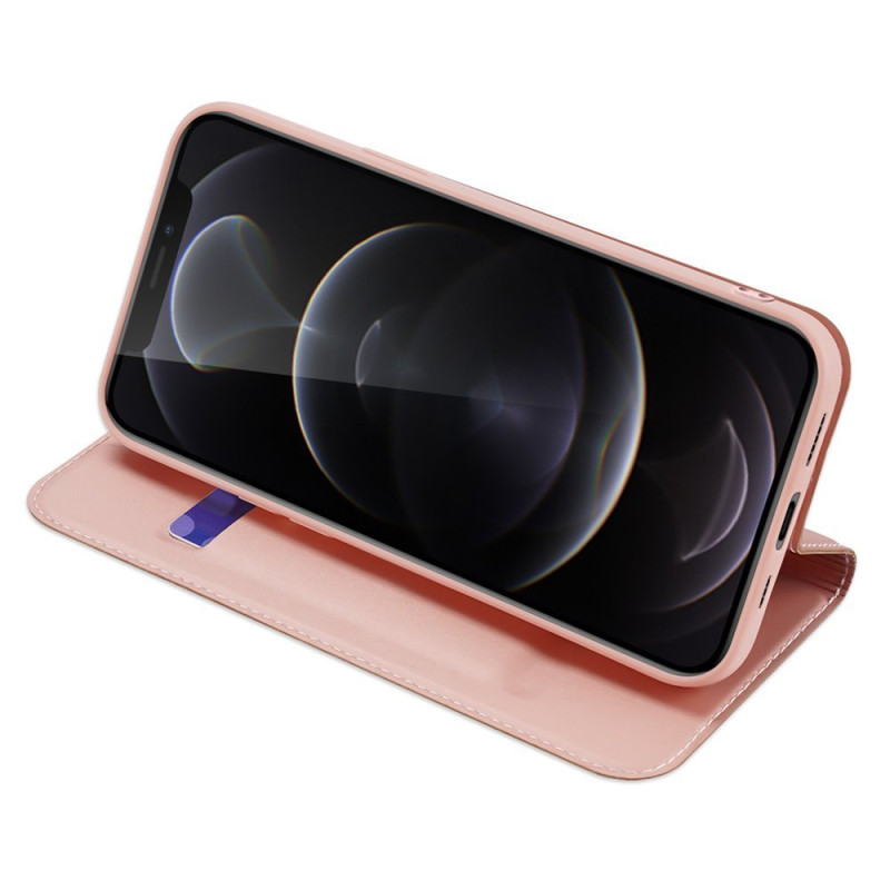 Dux Ducis Skin Pro dėklo dėklo dangtelis su atvartu iPhone 13 Pro rožinis
