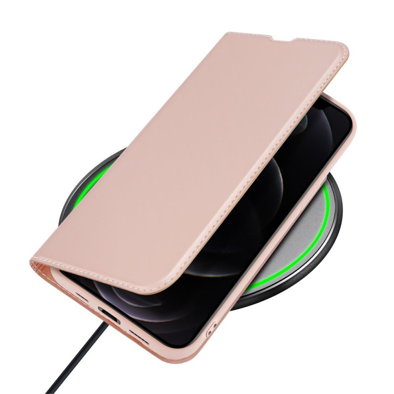 Dux Ducis Skin Pro dėklo dėklo dangtelis su atvartu iPhone 13 Pro rožinis