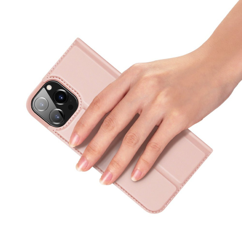 Dux Ducis Skin Pro dėklo dėklo dangtelis su atvartu iPhone 13 Pro rožinis