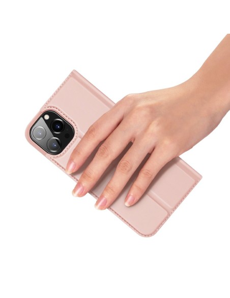Dux Ducis Skin Pro dėklo dėklo dangtelis su atvartu iPhone 13 Pro rožinis Dux Ducis Skin Pro dėklo dėklo dangtelis su atvartu iPhone 13 Pro rožinis