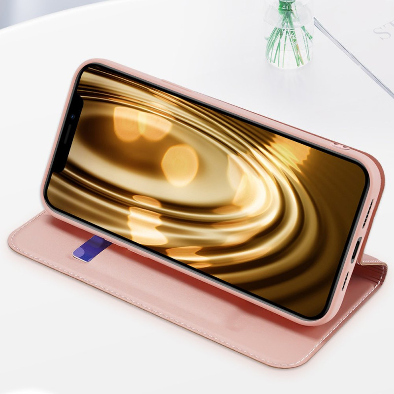 Dux Ducis Skin Pro dėklo dėklo dangtelis su atvartu iPhone 13 Pro rožinis