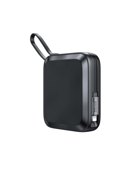 Maitinimo blokas su indukciniu įkroviklio žiedo laidu iPhone Lightning 10000mAh Icy Series 22.5W juodas Maitinimo blokas su indukciniu įkroviklio žiedo laidu iPhone Lightning 10000mAh Icy Series 22.5W juodas
