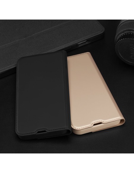 Dux Ducis Skin Pro dėklo dėklo dangtelis su atvartu iPhone 13 Pro auksinis
