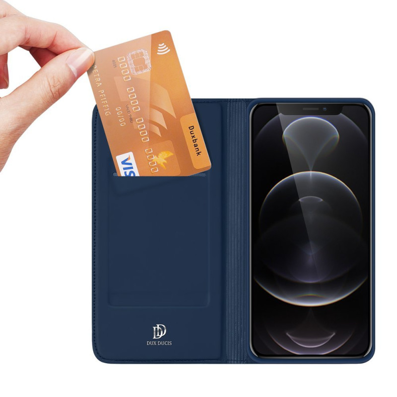 Dux Ducis Skin Pro dėklo dėklo dangtelis su atvartu iPhone 13 Pro Max mėlynas